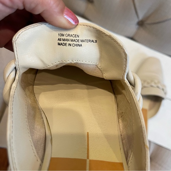 Dolce Vita Mule Women’s 10M Gracen Braided Mule Cream Slip on Shoes - Picture 7 of 9